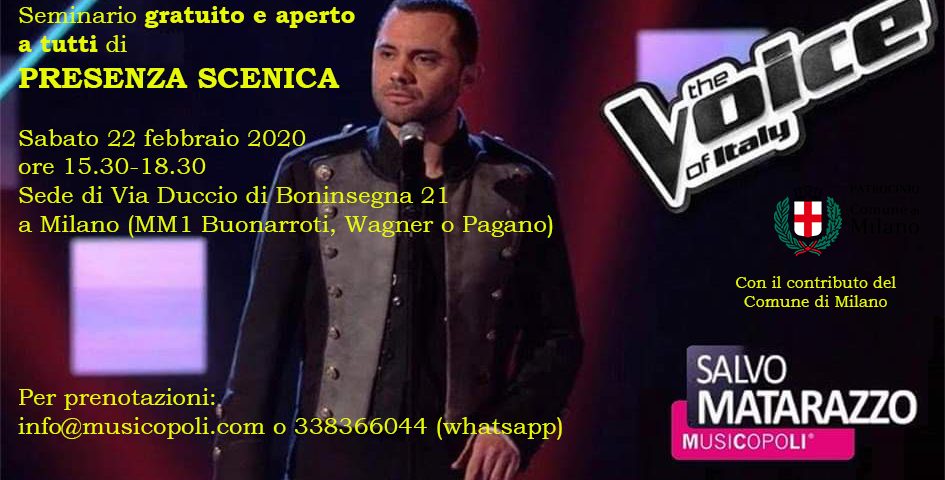 presenza scenica 22 febbraio